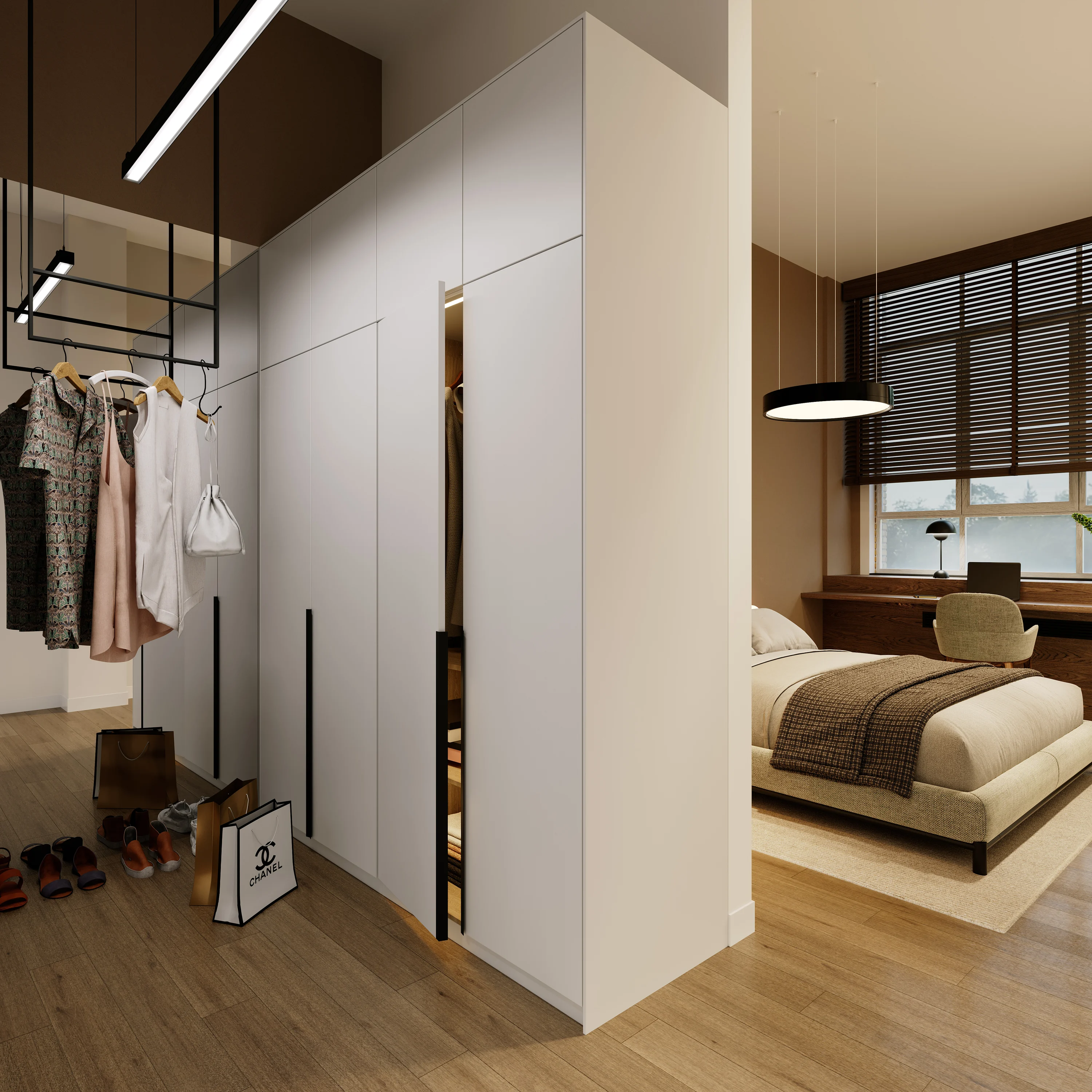 COTTON LOFTS: Ankleide und Schlafbereich